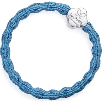 By Eloise London Metallic Silver Quatrefoil barva Sky Blue