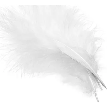 Veniard Turkey Marabou Bleached White