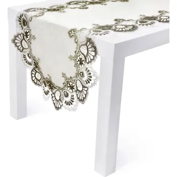 ubrus Polyesterový běhoun na stůl JEDEKA GIPIURA 8139 FF CRYMOND 40 x 110 cm
