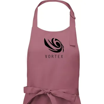 Kuchyňská zástěra Vortex logo jednobarevné - Dámská zástěra na vaření - Univerzální velikost ( Starorůžová )