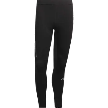 Pánské legíny Pánské běžecké legíny adidas OWN THE RUN LEGGINGS L Černá, Stříbrná