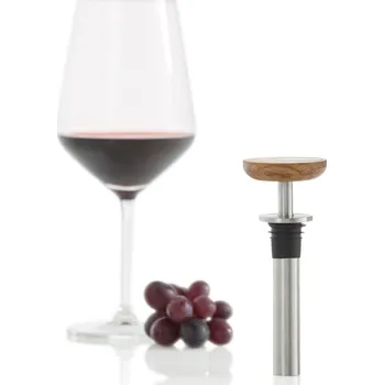 Vakuová pumpa ADHOC CasQ 10,5 cm - vakuová pumpa na víno z nerezové oceli