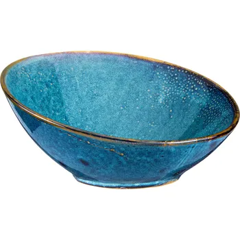 Šikmá bufetová mísa o průměru 25 cm DEEP BLUE - VERLO (nové)