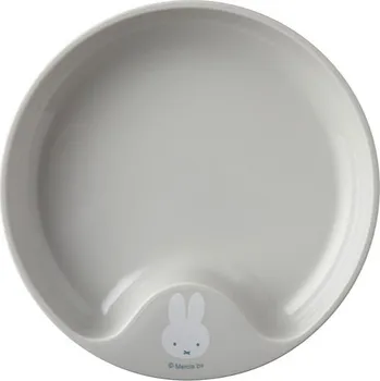 Talíř MEPAL Mio Miffy Explore 17,6 cm šedý - plastový talíř pro děti