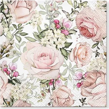 Papírový ubrousek Dekorativní papírové ubrousky PAW GORGEOUS ROSES 20 ks
