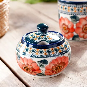 Cukřenka Cukřenka Keramika Boleslaviec 300 ml - dek. 124 ART. (druhý druh)