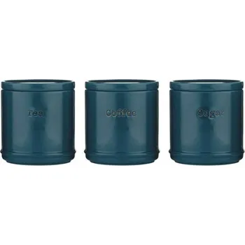 Dóza na potraviny PRICE AND KENSINGTON 3 ks tyrkysové - keramické dózy na potraviny