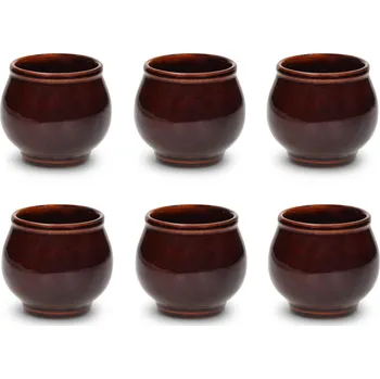 Kameninové hrnky na svařené víno KRYSTYNKA 300 ml 6 ks