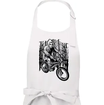Kuchyňská zástěra Ride Bike To Kill - Dámská zástěra na vaření - Univerzální velikost ( Bílá )
