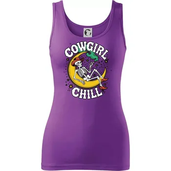 Dámské tričko Cowgirl Chill - Dámské tílko - XL ( Fialová )