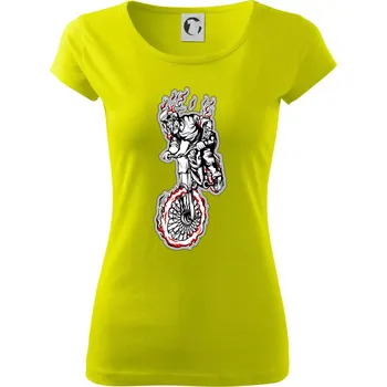 Kostra downhill - Dámské triko Pure - XS ( Limetková )