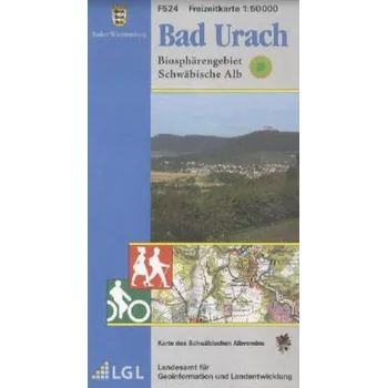 Topographische Freizeitkarte Baden-Württemberg Bad Urach