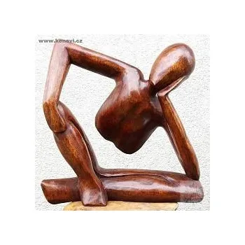 PŘEMÝŠLEJÍCÍ MUŽ 33 cm - dřevěná soška 1048