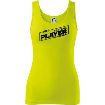 Best football player in galaxy - Dámské tílko - S ( Limetková )