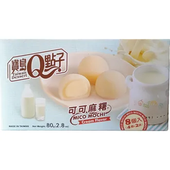 Qmochi Japonské Koláčky s příchutí smetany 80g