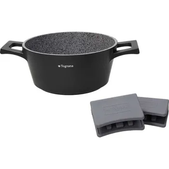 Hrnec TOGNANA Ambiziosa 4 l - hliníkový hrnec s kryty na rukojeti