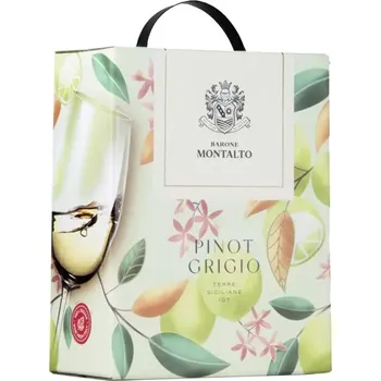 Víno Barone Montalto Pinot Grigio Terre Siciliane IGT, Bag in Box, 3l