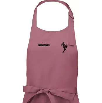 Kuchyňská zástěra Football sport - Pánská zástěra na vaření - Univerzální velikost ( Starorůžová )