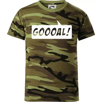 Goooal - Dětské maskáčové triko - 146 cm/10 let ( Zelený maskáč )