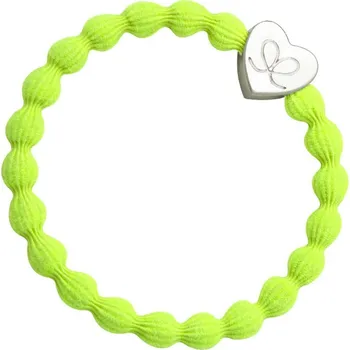 By Eloise London Silver Heart barva Neon Lemon Yellow