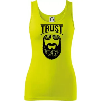 Dámské tričko Trust me I have a beard - Dámské tílko - S ( Limetková )