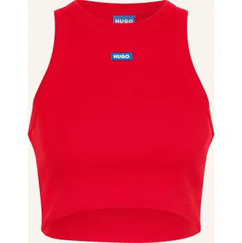 Hugo Dámský Cropped Top Baby Tank, červená, 32