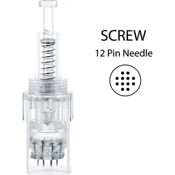 Pleťové sérum BBmessopen náhradní sterilní hlavice k Electric Microneedling Pen 12 jehel (vnější závit) 1 ks