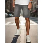 Šedé pánské džínové kraťasy s elastickým pasem SX2501 Velikost: XL