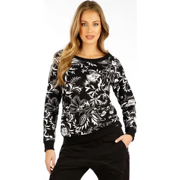 Dámská mikina Dámská bavlněná mikina LITEX černo-bílý vzor XL