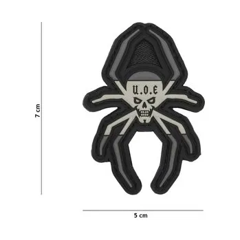 Nášivka Gumová nášivka 101 Inc vlajka Spanish Spider - šedá