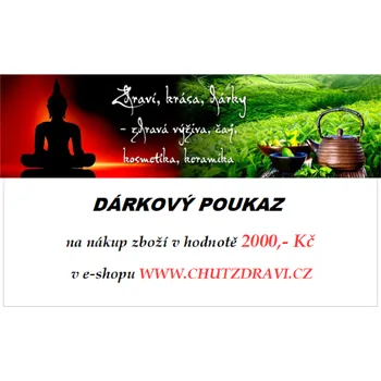 Dárková visačka Dárkový poukaz v hodnotě 2000,- Kč 83205