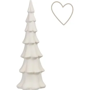 Stromeček z chráněné dílny v bílé barvě velký