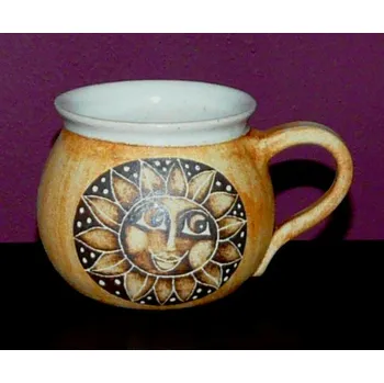 Keramický hrneček SLUNÍČKO - světlý 570