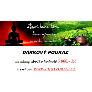 Dárková visačka Dárkový poukaz v hodnotě 5000,- Kč 113205