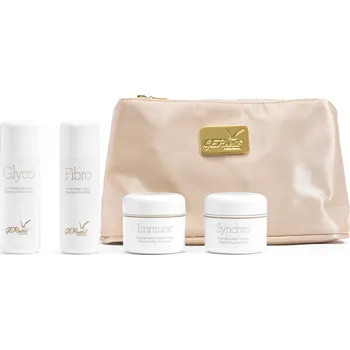 Pleťový krém GERnétic Základní regenerační set - set pro čištění a hlubokou regeneraci - Glyco 50 ml + Fibro 50 ml + Synchro 30 ml + Immuno 30 ml Pro hluboké pročištění, regeneraci a vyrovnání i problematické pleti