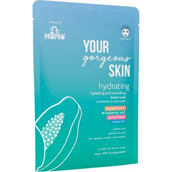 Pleťová maska Dr. PAWPAW Your Gorgeous Skin Hydrating Sheet Mask 25 ml