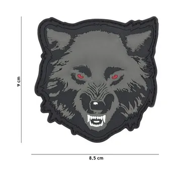 Nášivka Gumová nášivka 101 Inc Wolf - šedá