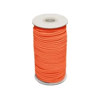 Guma, pruženka kulatá kloboučnická oranžová 2 mm, 50m cívka, celé balení