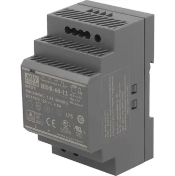 Vývojová deska Spínaný zdroj na DIN lištu MEAN WELL HDR-60-12