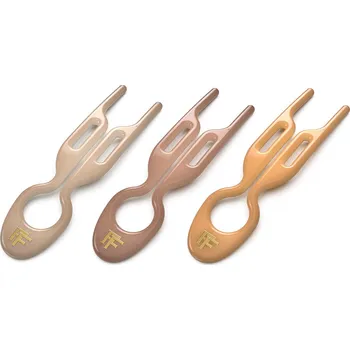 Fiona Franchimon Nº 1 Hairpin Paris Collection (Satin Sand, Smooth Caramel, Soft Beige) 3 ks