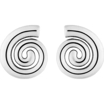 Náušnice franco bene Zatočené náušnice - stříbrné | 363