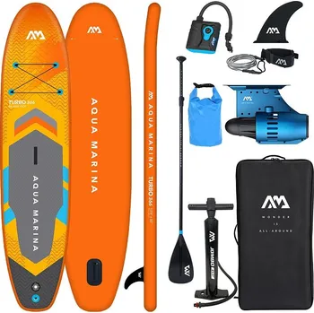 Lodní motor Paddleboard AQUA MARINA GO TURBO 366 12'0 s motorem AQUA MARINA BlueDrive S Power fin - varianta: startovací sada