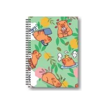 Set školních potřeb Brulion A5/80K kratka Kapibara łąka PENMATE