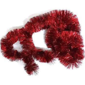 Vánoční dekorace Vánoční řetěz 1,8m 5cm červený