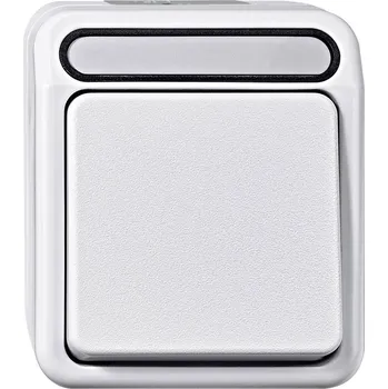 Schneider Electric 1 ks spínání ve vlhkých místnostech kompletní sada tlačítko AQUASTAR polární bílá MEG3150-8019 1 ks