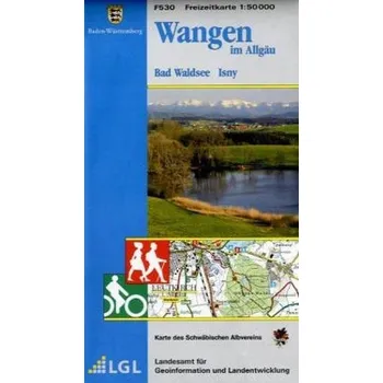 Topographische Freizeitkarte Baden-Württemberg Wangen im Allgäu