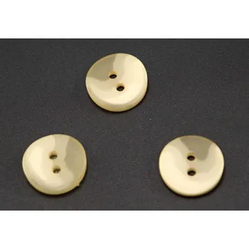 Knoflík Dírkový knoflík - výrazný béžový melír - průměr 1,5 cm