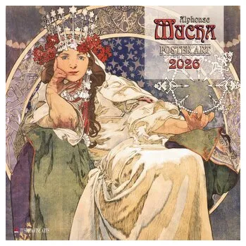 Kalendář Alphonse Mucha - Poster Art 2026