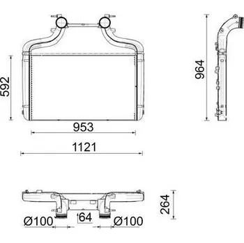 Turbodmychadlo Chladič turba MAHLE CI 726 000P