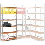 Regál s laminovanými policemi, přídavný, 2030 x 800 x 365 mm, buk